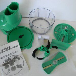 NEW Prepology 7 Cup Multi Use Pull Chopper & Food Processor MINT GREEN